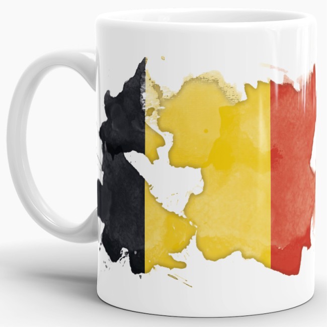Tasse Wasserfarben Belgien