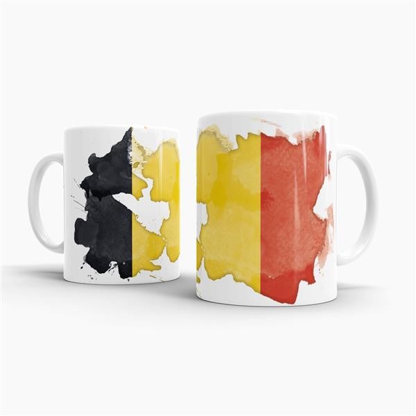 Tasse Wasserfarben Belgien