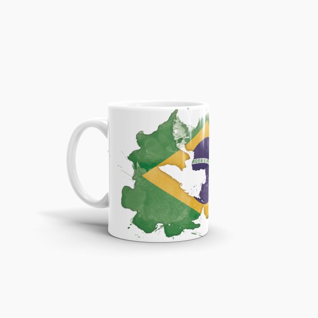 Tasse Wasserfarbe Brasilien