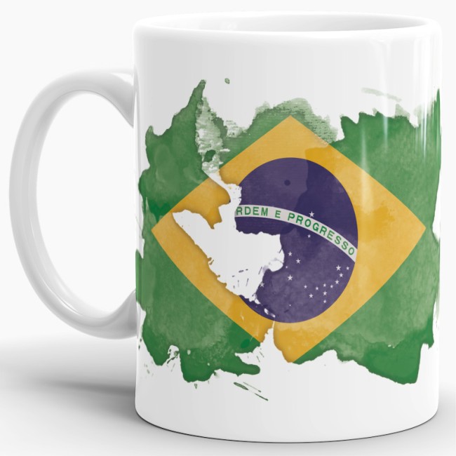 Tasse Wasserfarbe Brasilien