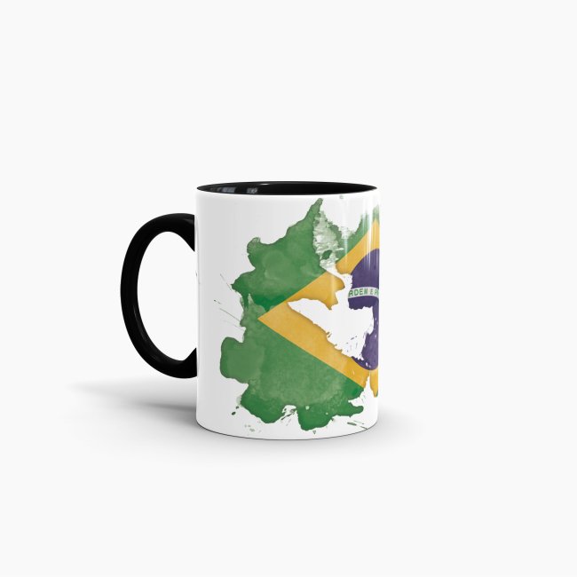 Tasse Wasserfarben Brasilien Schwarz