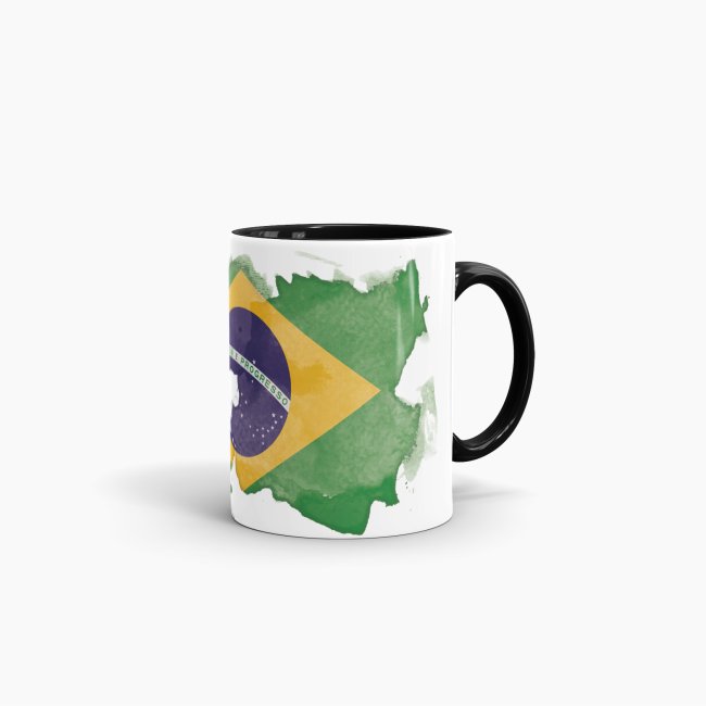 Tasse Wasserfarben Brasilien Schwarz