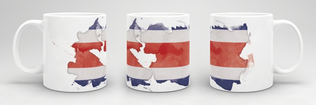 Tasse Wasserfarben Costa Rica