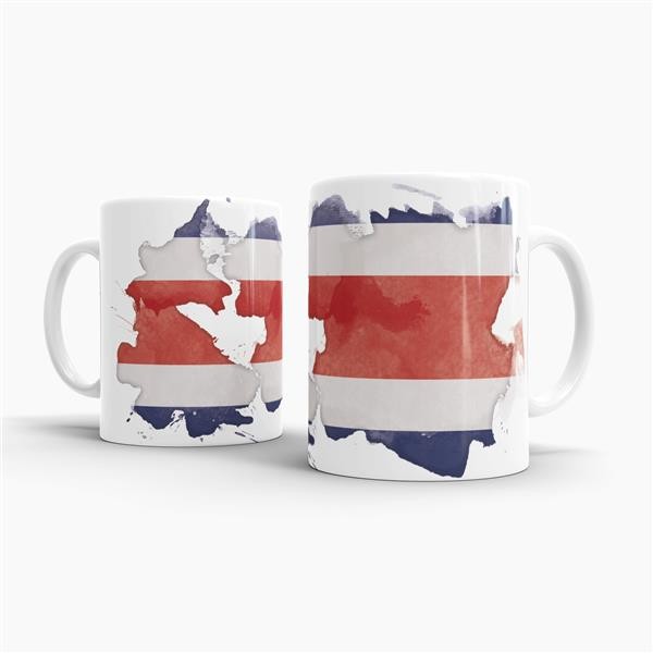 Tasse Wasserfarben Costa Rica