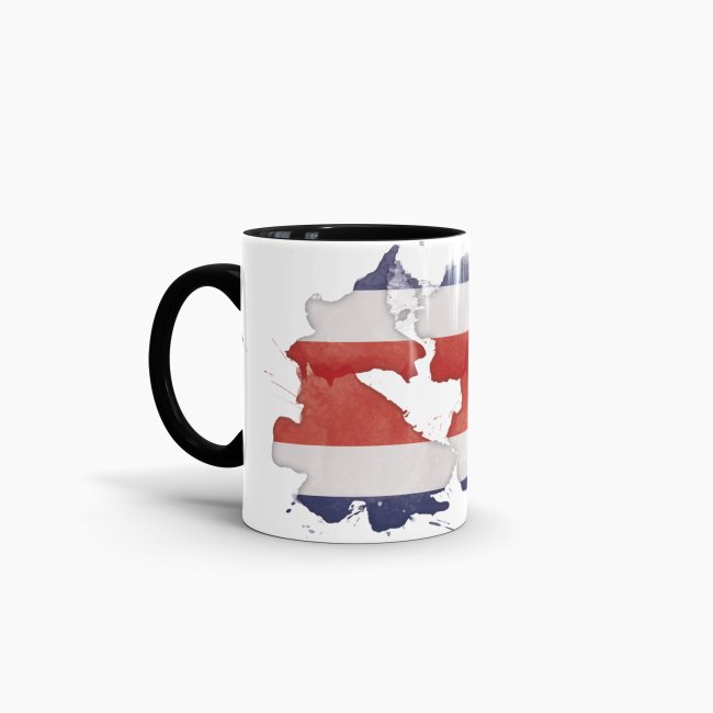 Tasse Wasserfarben Costa Rica Schwarz