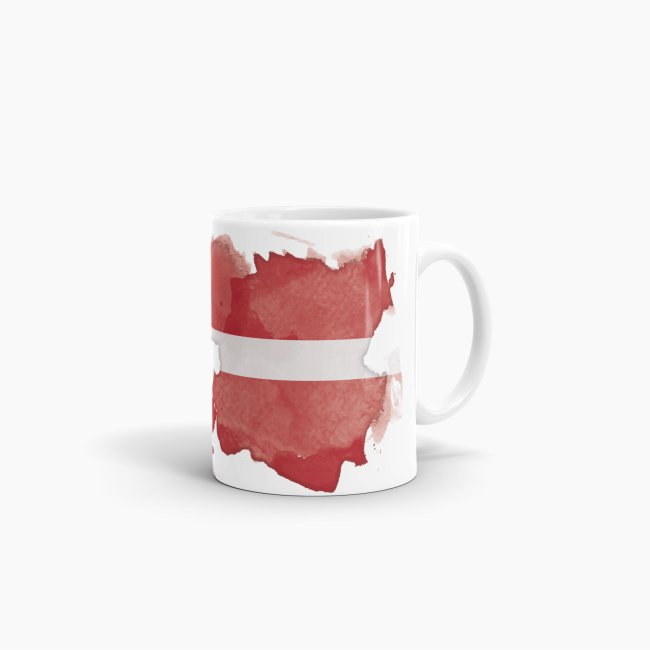 Tasse Wasserfarben D&auml;nemark