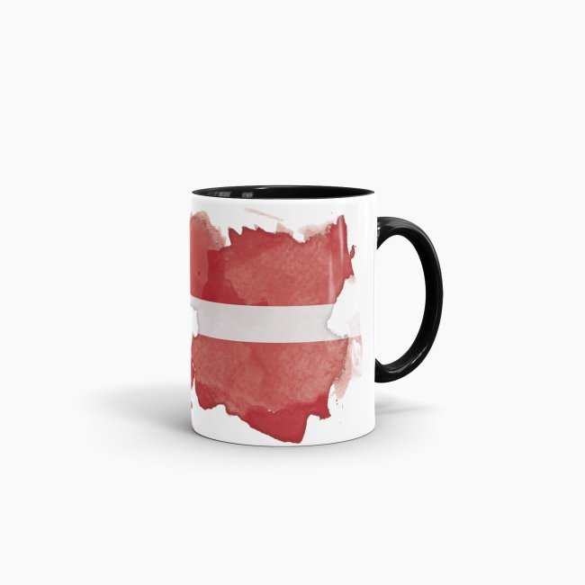Tasse Wasserfarben D&auml;nemark Schwarz