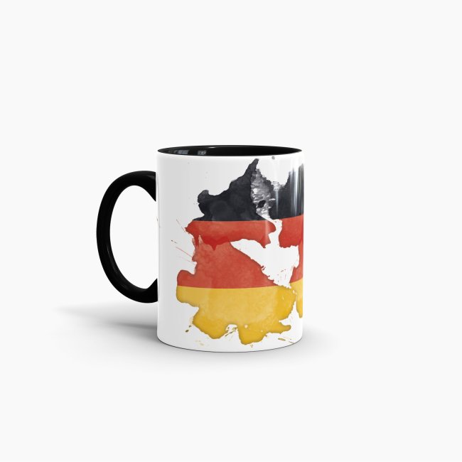 Tasse Wasserfarben Deutschland Schwarz
