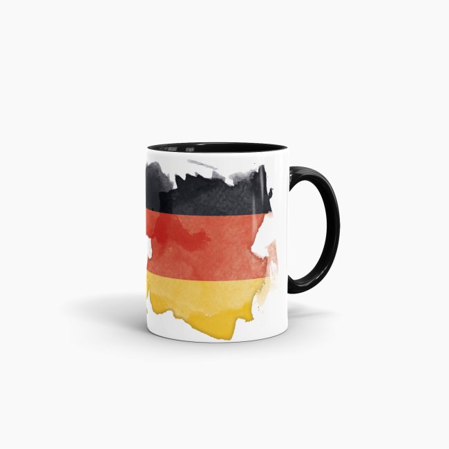 Tasse Wasserfarben Deutschland Schwarz