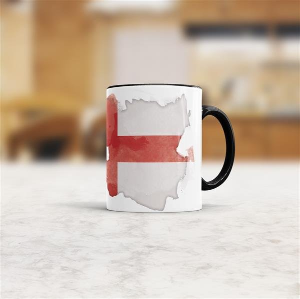 Tasse Wasserfarben England Schwarz