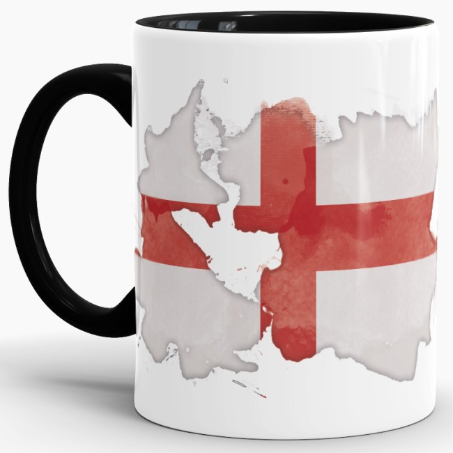 Tasse Wasserfarben England Schwarz