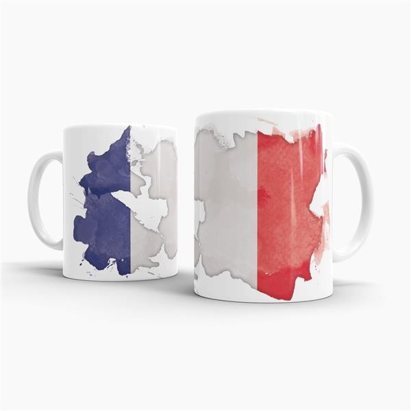 Tasse Wasserfarben Frankreich