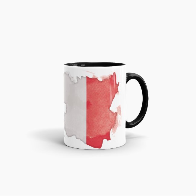 Tasse Wasserfarben Frankreich Schwarz