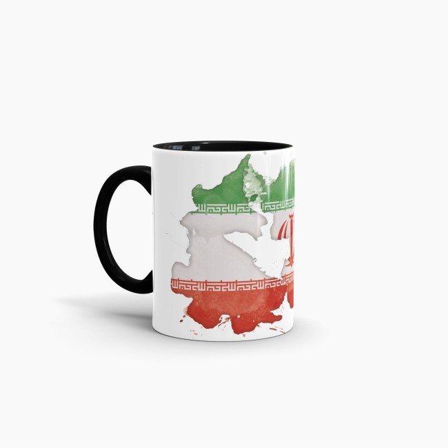 Tasse Wasserfarben Iran Schwarz