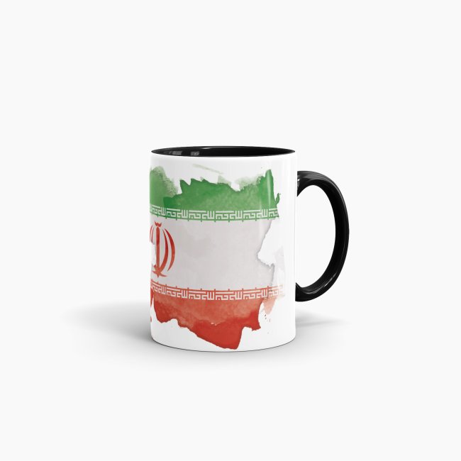 Tasse Wasserfarben Iran Schwarz
