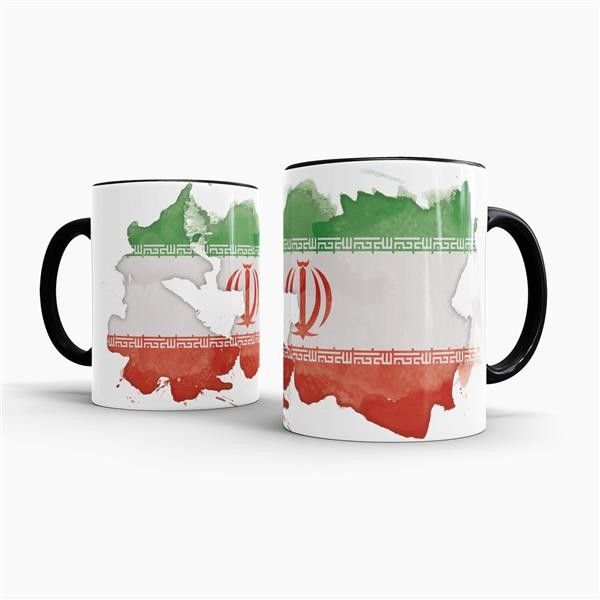 Tasse Wasserfarben Iran Schwarz