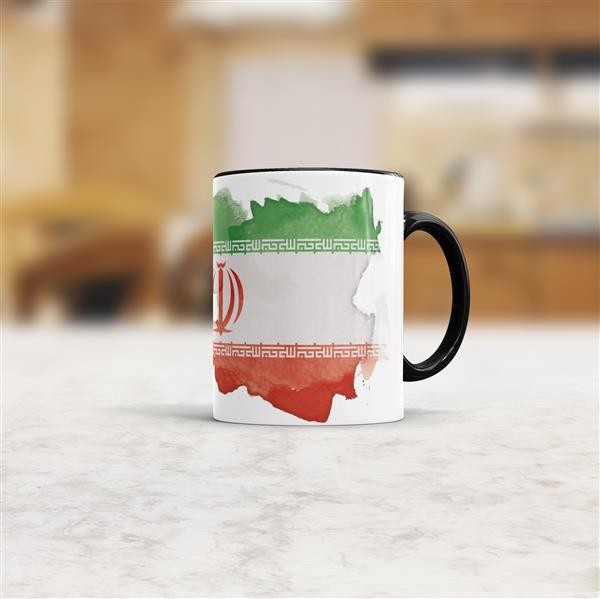 Tasse Wasserfarben Iran Schwarz