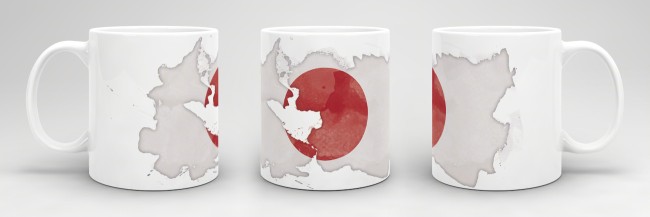 Tasse Wasserfarben Japan