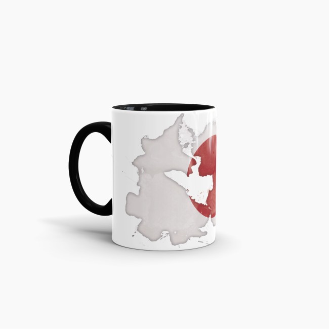Tasse Wasserfarben Japan Schwarz
