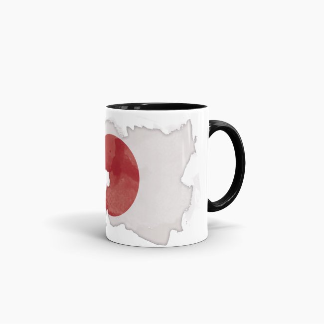 Tasse Wasserfarben Japan Schwarz