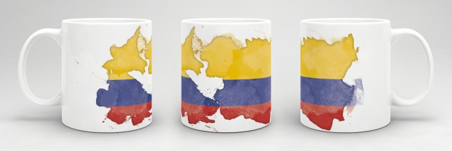 Tasse Wasserfarben Kolumbien