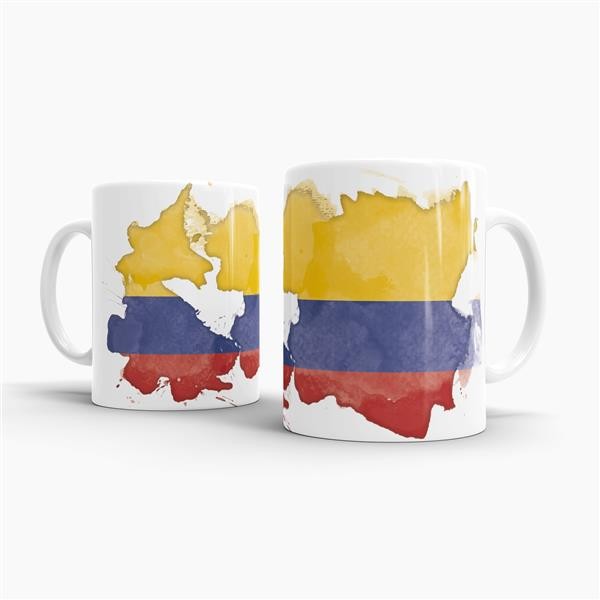 Tasse Wasserfarben Kolumbien