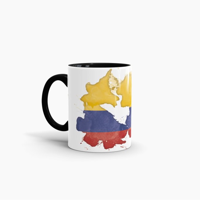 Tasse Wasserfarben Kolumbien Schwarz