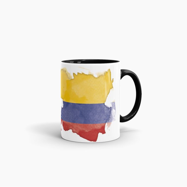 Tasse Wasserfarben Kolumbien Schwarz