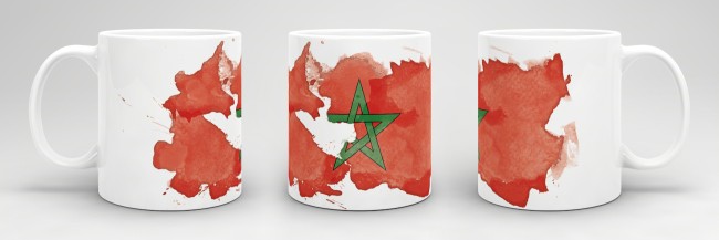 Tasse Wasserfarben Marokko