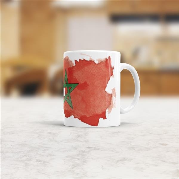 Tasse Wasserfarben Marokko