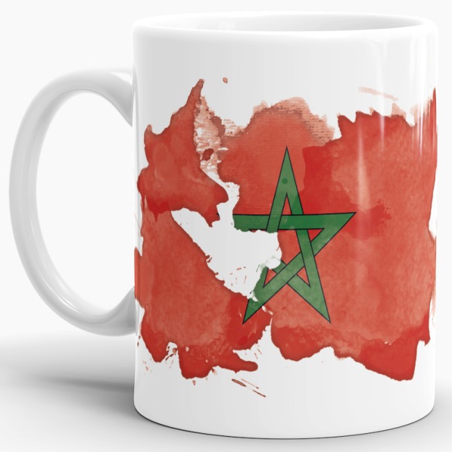 Tasse Wasserfarben Marokko