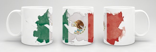 Tasse Wasserfarben Mexiko