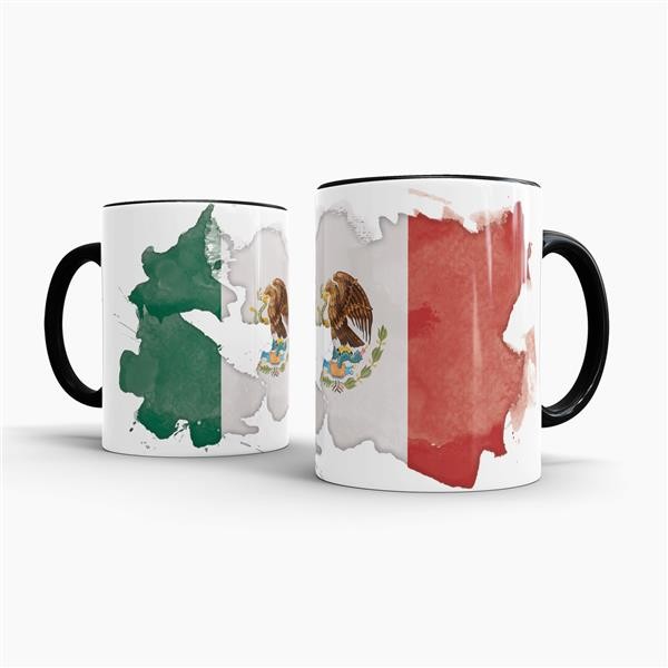 Tasse Wasserfarben Mexiko Schwarz