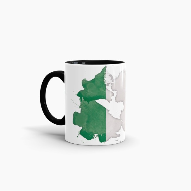Tasse Wasserfarben Nigeria Schwarz