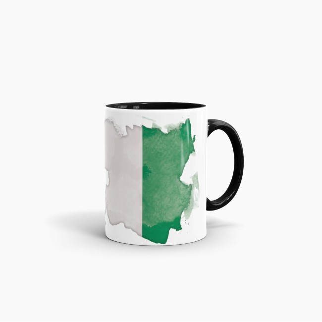 Tasse Wasserfarben Nigeria Schwarz