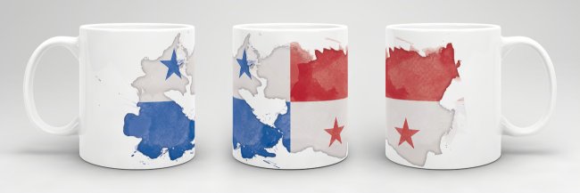 Tasse Wasserfarben Panama