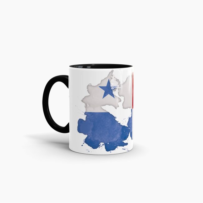 Tasse Wasserfarben Panama Schwarz