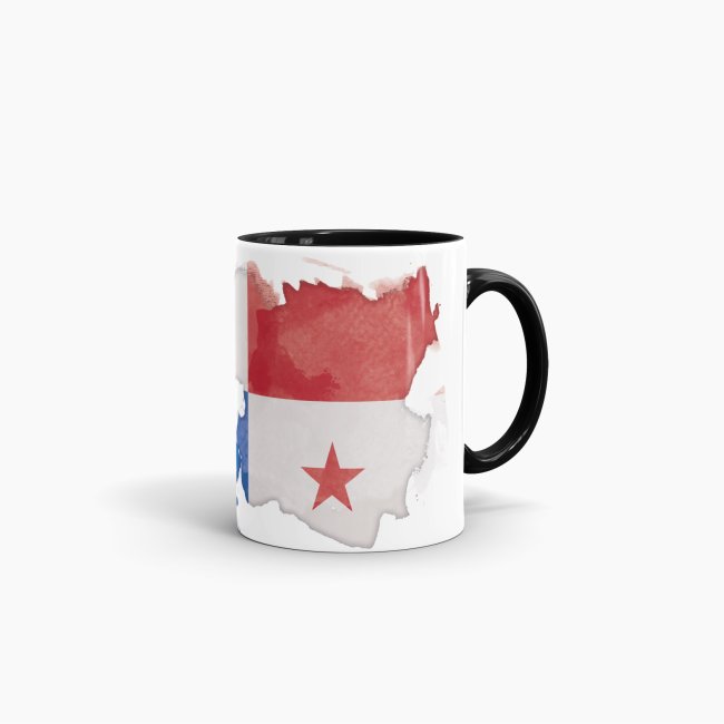 Tasse Wasserfarben Panama Schwarz