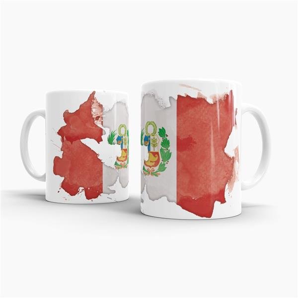 Tasse Wasserfarben Peru