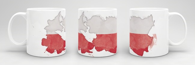 Tasse Wasserfarben Polen