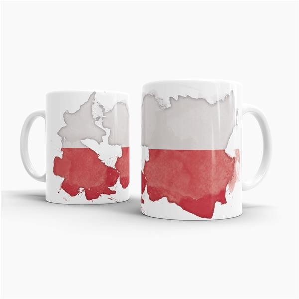 Tasse Wasserfarben Polen