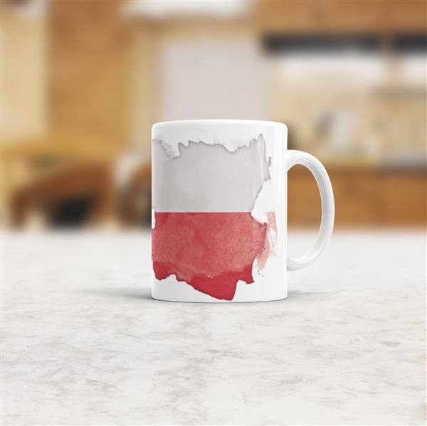 Tasse Wasserfarben Polen