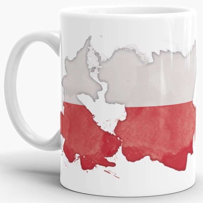 Tasse Wasserfarben Polen