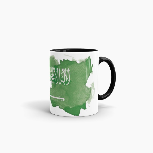 Tasse Wasserfarben Saudi-Arabien Schwarz