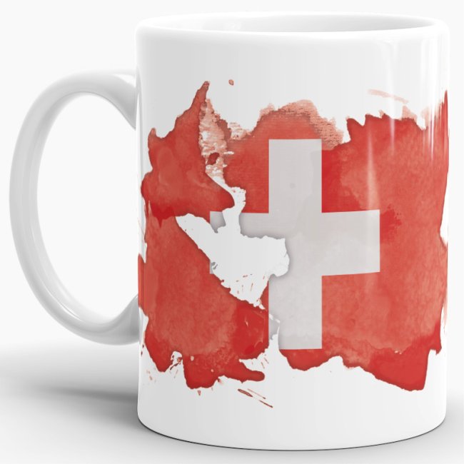 Tasse Wasserfarben Schweiz