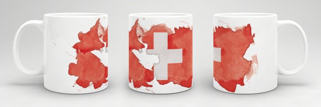 Tasse Wasserfarben Schweiz