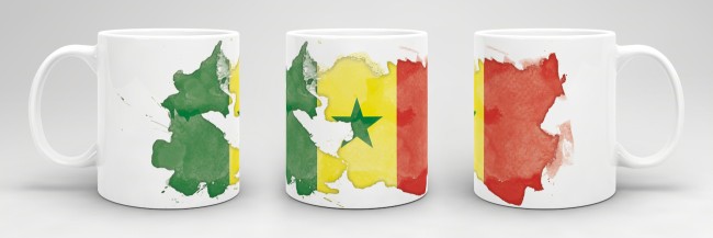 Tasse Wasserfarben Senegal