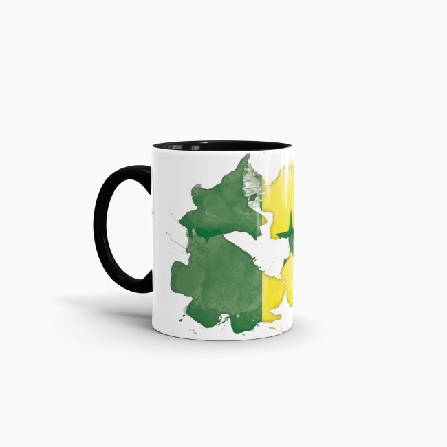 Tasse Wasserfarben Senegal Schwarz