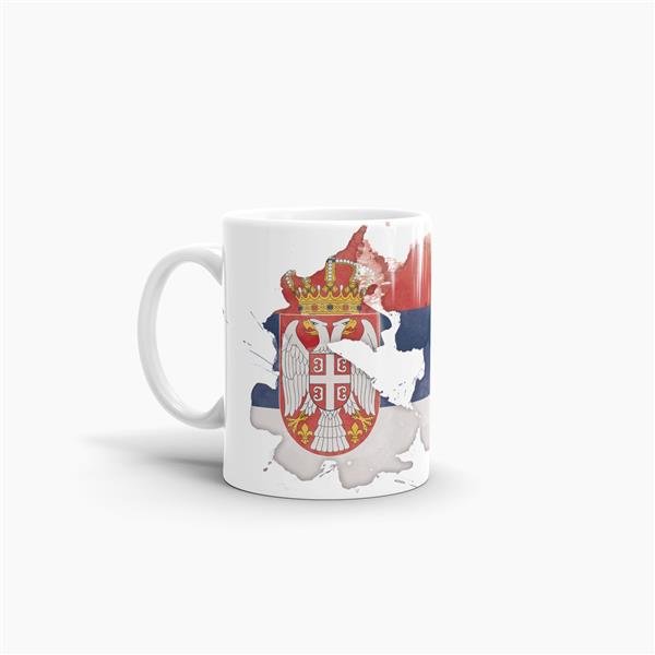 Tasse Wasserfarben Serbien