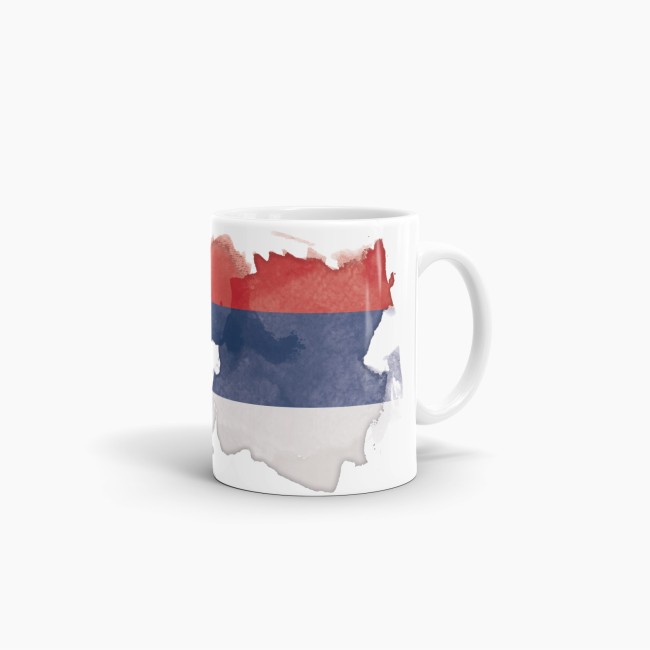 Tasse Wasserfarben Serbien